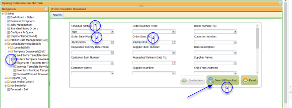 Download New Orders into Excel file