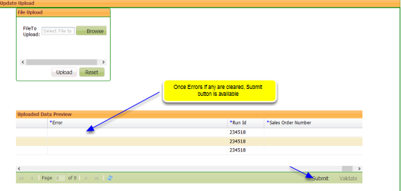 Submit File for processing