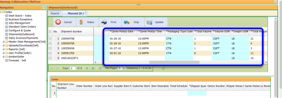 Mandatory Fields for Routing