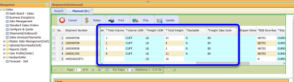 Fields needed for Routing Request